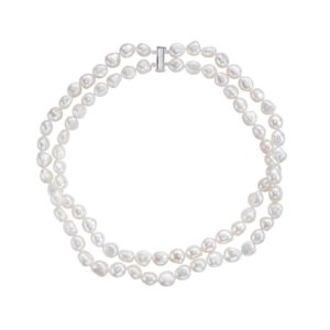 53. 82粒雙行淡水珍珠項鍊（私人收藏）