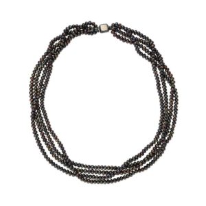 60. 925純銀染色淡水珠項鍊（私人收藏）